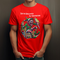 Deck the Halls with Elf Destruction T-shirt