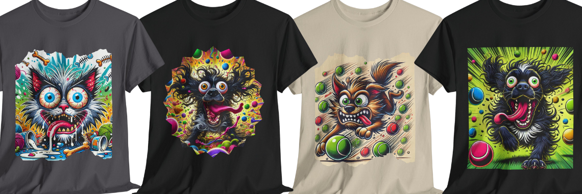 Crazey Animal tees