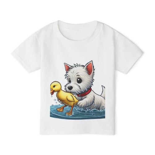 Westie & Yellow Duck Kids Tee